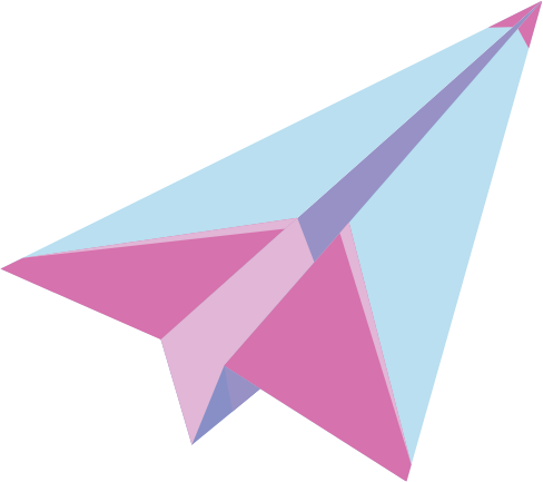 papierflugzeug in wownation farben